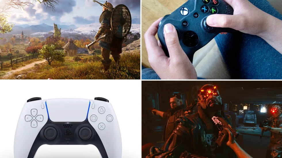 Vikingen Eivor i ”Assassin’s Creed Valhalla” och ”Cyberpunk 2077” är två spel som satt spår under 2020 - men på olika sätt. 