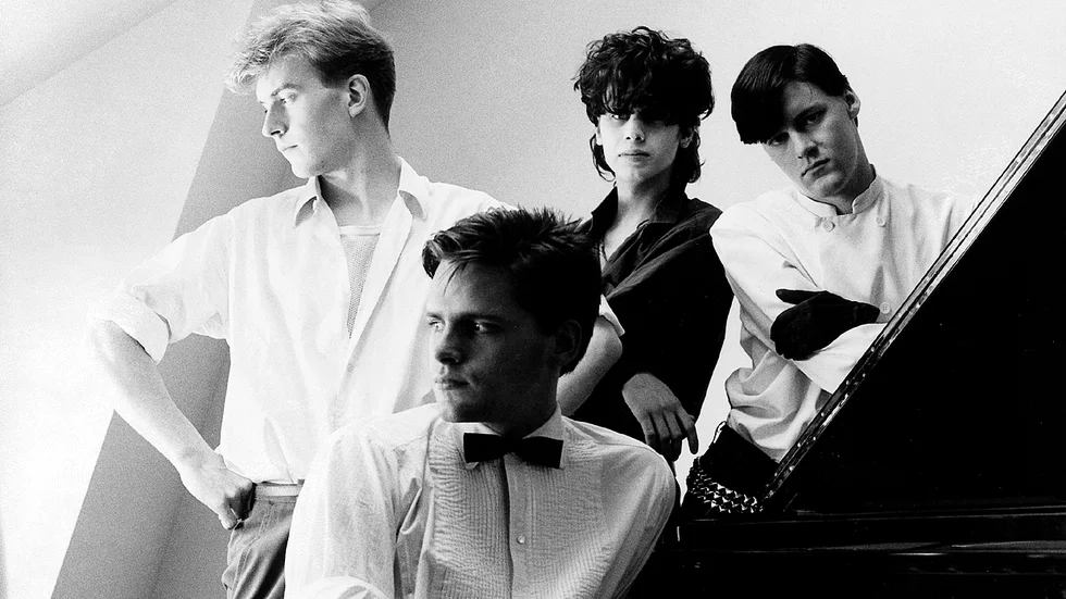 Lustans Lakejer 1981. Fr v Johan Kinde, Tom Wolgers, Peter Bergstrandh och Christer Hellman.