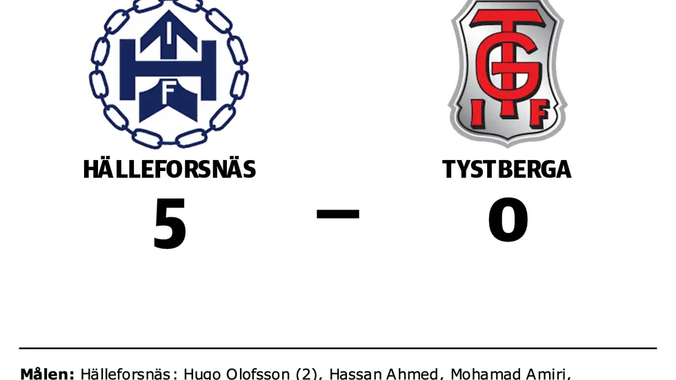 Hälleforsnäs vann mot Tystberga