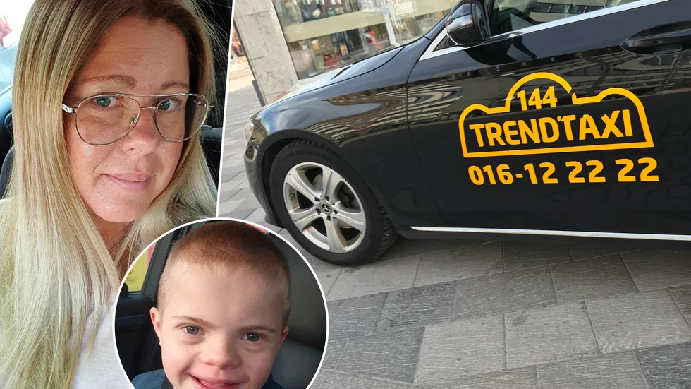 Therese Larsson har förståelse för regionens beslut att häva avtalet med Trendtaxi. Sonen Melvin var dock besviken över att det inte kom någon skolskjuts på torsdagsmorgonen.