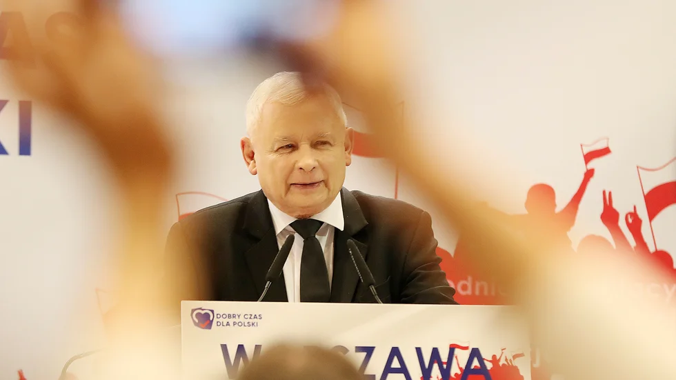 Regeringspartiet PIS ledare, Jaroslaw Kaczynski. Arkivbild.
