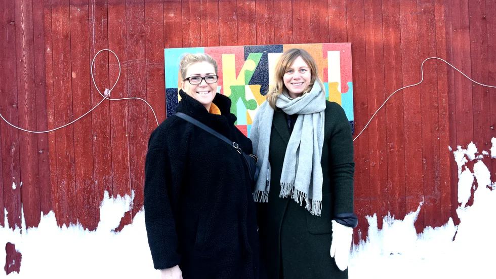 Helena Bergman och Hanna Isaksson är nöjda med slutresultatet. "En jättebra sammanfattning av processen", säger Hanna Isaksson.