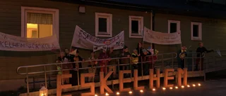 Ljusmanifestation för landsbygdens skolor