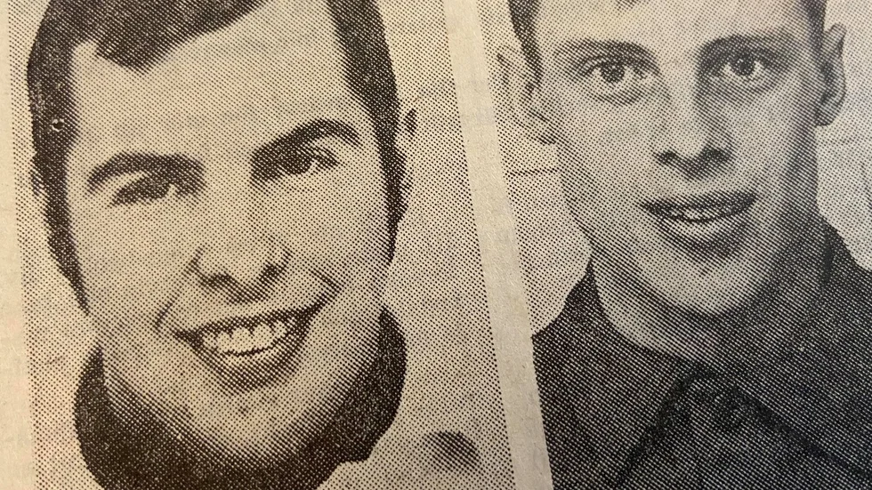 Kuriren för 50 år sedan: Målavakten Hans Olsson och ytterhalven Torkel Sundqvist är starka kort i KSK-bilagan som ställs mot Hammarby i SM-finalen.