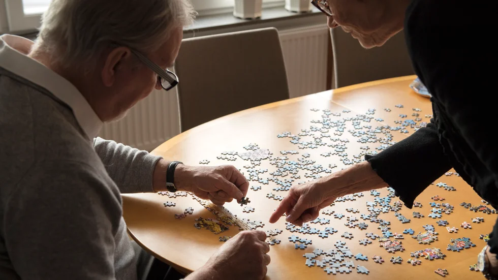 Man inte lägga pussel tillsammans med två olika uppsättningar pusselbitar.