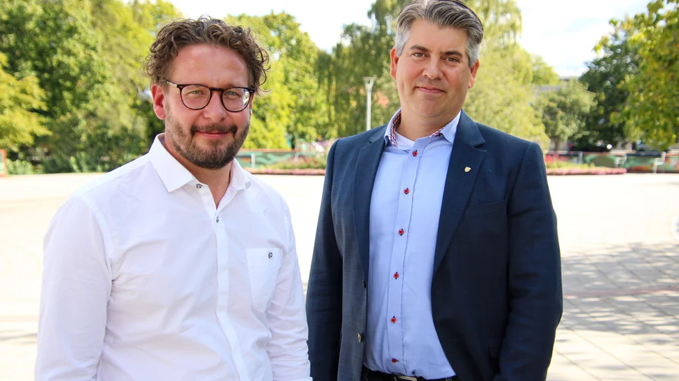 Johan Thorén (L) och Niklas Borg (M). 