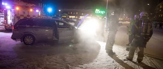 Rådig man släckte bilbrand    