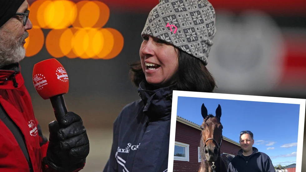 För drygt ett år sedan tog amatörtränaren Anneli Ekman sin första V75-seger. Under lördagens tävlingar på Sundbyholm kan det mycket väl bli en till när hon ställer upp med hästen Flacco som egentligen tränas av hennes man Emil (lilla bilden).