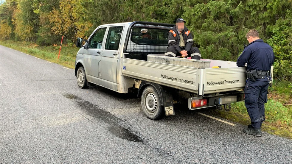 Bilden på den misstänkte togs i samband med polisens insats i september förra året.