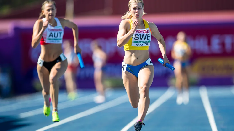 Maja Almgren vann Huddingespelen på 100 meter. Arkivbild.