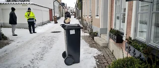 Urbasers sopbilar på glid i halkan