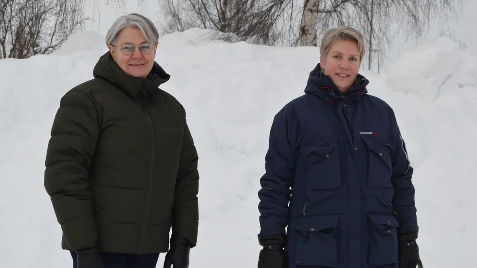 Monica Widman Lundmark och Lena Stenvall arbetar med projektet ”Stoppa våldet”.