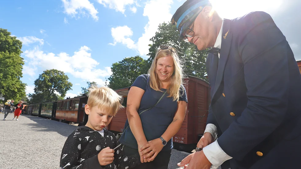 Per Holmgren, till höger, är ordförande i Östra Södermanlands järnväg.