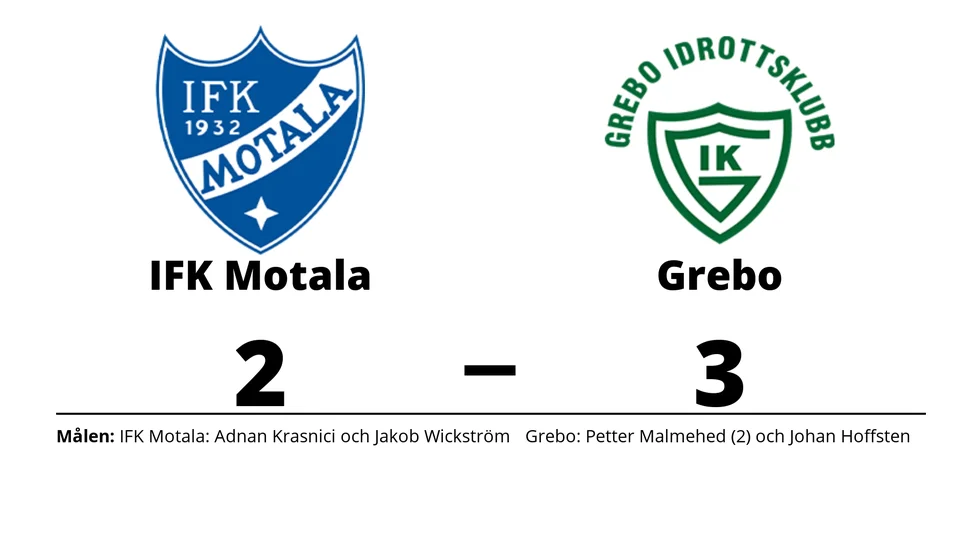 IFK Motala FK förlorade mot Grebo IK