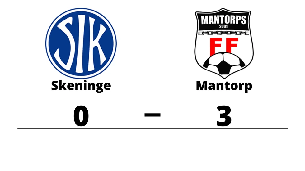 Skeninge IK förlorade mot Mantorps FF