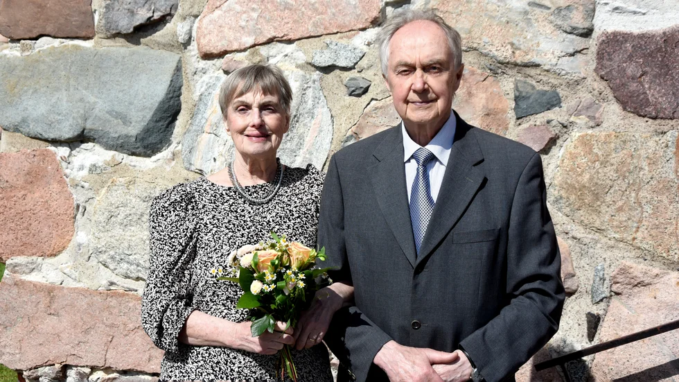 Margareta Nilsson och Ove Östlin, Luleå, tog tillfället i akt och blev äkta makar efter 30 år tillsammans. 