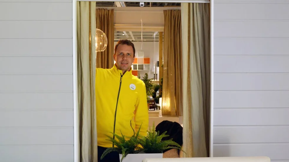 "Det finns fantastiska digitala möjligheter numera och appen är ett av flera hjälpmedel som man kan använda sig av", säger Fabian Haeberlein, varuhuschef på Ikea i Uppsala.