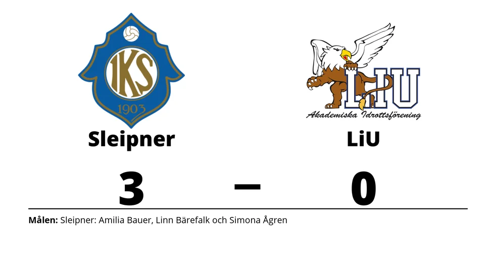 IK Sleipner vann mot LiU AIF FK