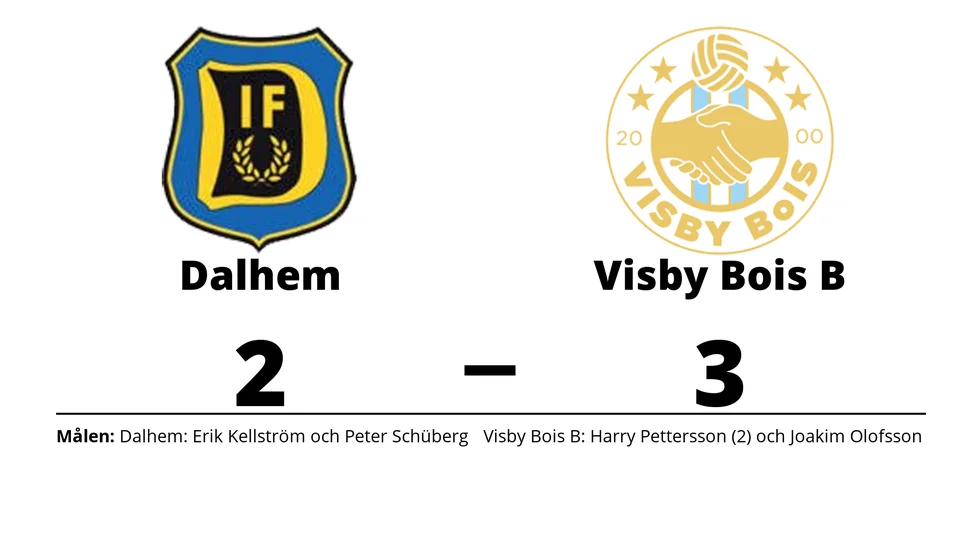 Dalhem IF förlorade mot Visby BoIS B