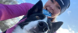 Stina Dolk delade segern med sin hund