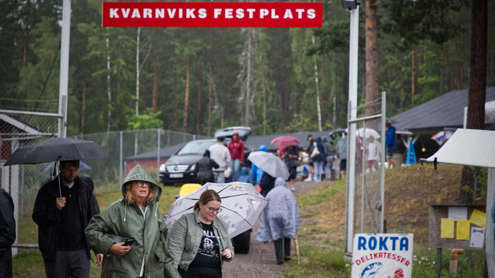 Holmbo marknad, en av många tillställningar som kräver ideellt engagemang.