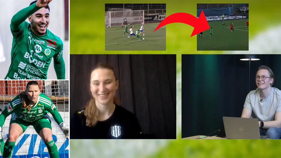 Premiär för nytt fotbollsmagasin där Bodens Renan Faustini och Piteås Samantha Murphy gästar