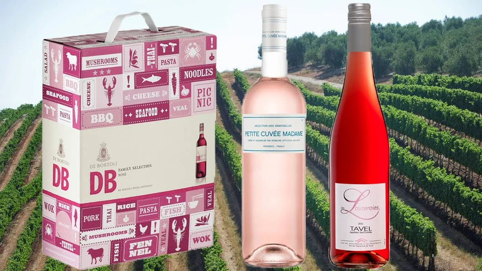 De Bortoli dB Rosé, Petite Cuvée Madame och Les Lauzeraies Tavel.