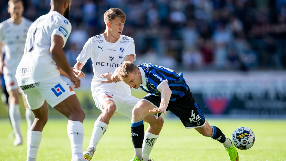 Magnus Kaastrup i matchen mot Halmstad. 
