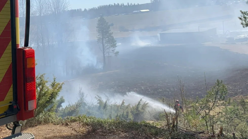 SMHI har gått ut med en varning om att risken för gräsbrand är stor i delar av länet. (Arkivbild).