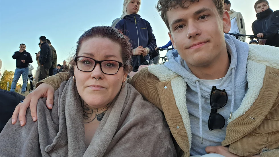Beatrice Torneus med sonen Lukas Torneus.