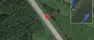 Stopp på E4 på grund av singelolycka med en personbil