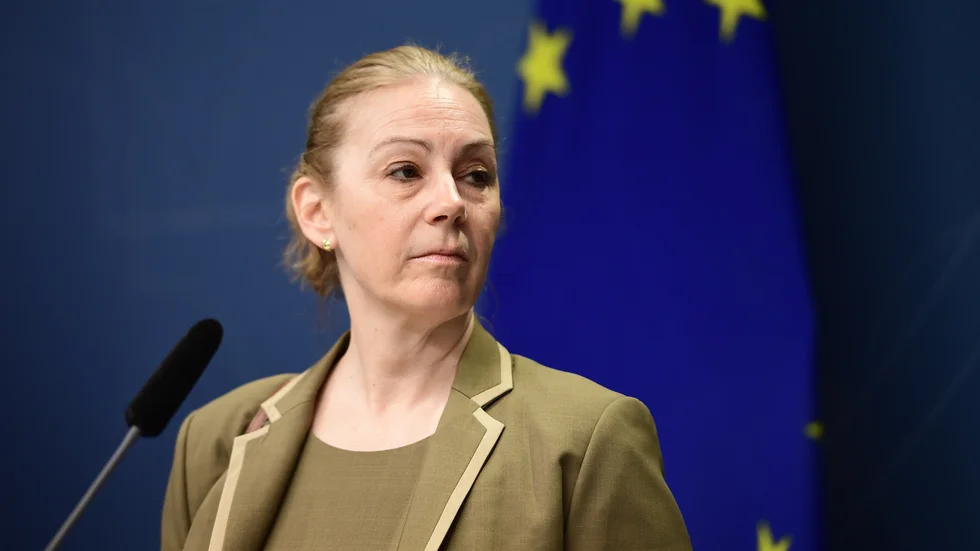 Nina Cromnier, generaldirektör för Strålsäkerhetsmyndigheten, lämnar posten den 29 maj. Arkivbild.