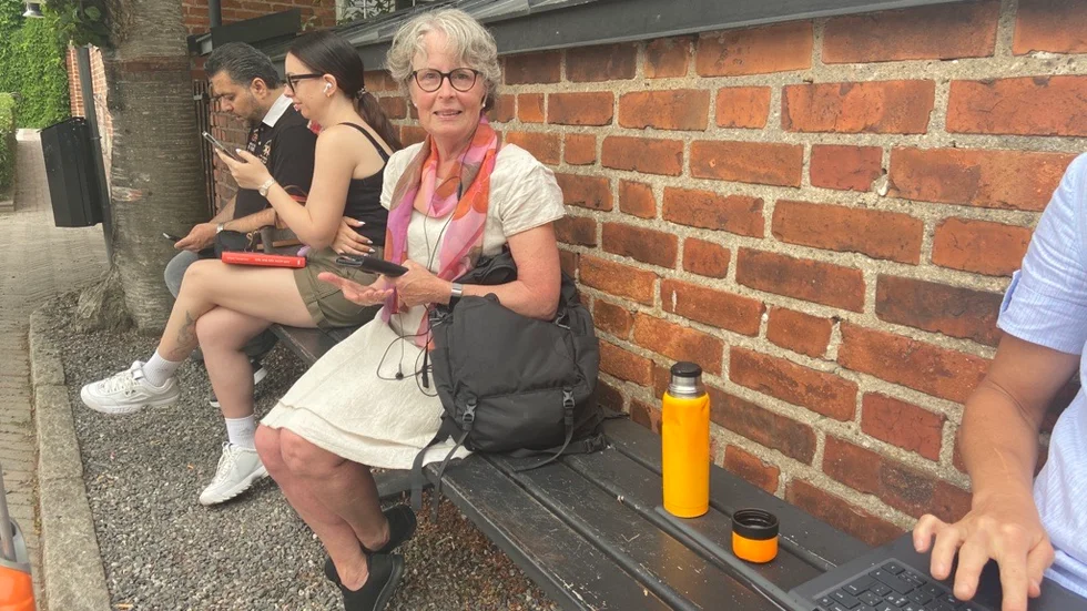 Eva Mellström var en av tågresenärerna som drabbades av den inställda trafiken, till följd av branden.