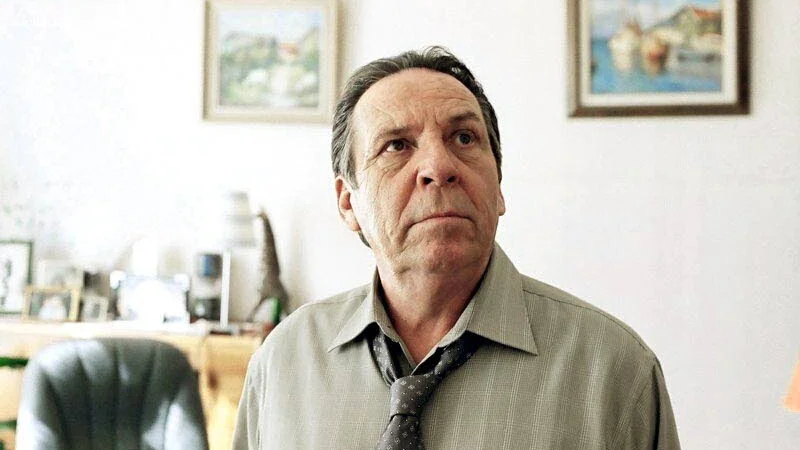 Janne "Loffe" Carlsson i "Persona non grata", en film som spelades in i Luleå.