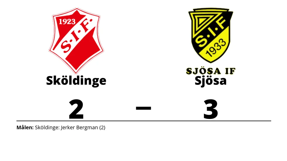 Sköldinge IF förlorade mot Sjösa IF