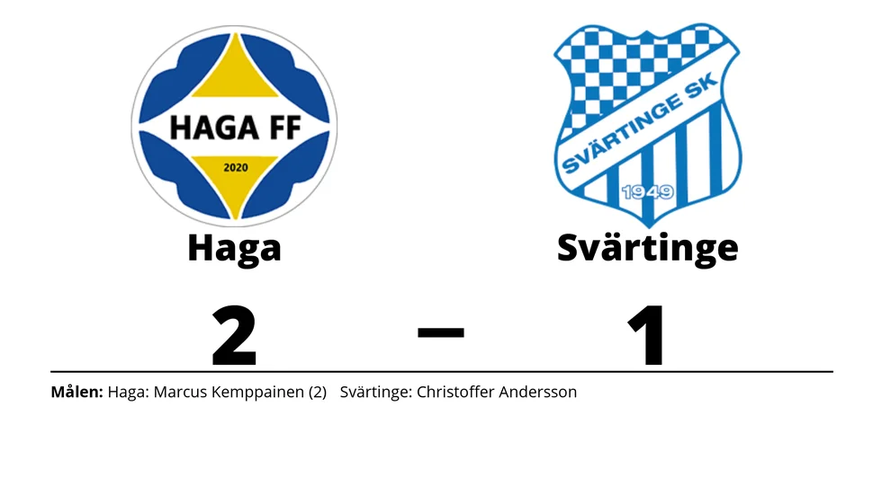 Haga FF vann mot Svärtinge SK