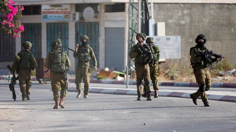 Israeliska soldater i Jenin. Arkivbild.