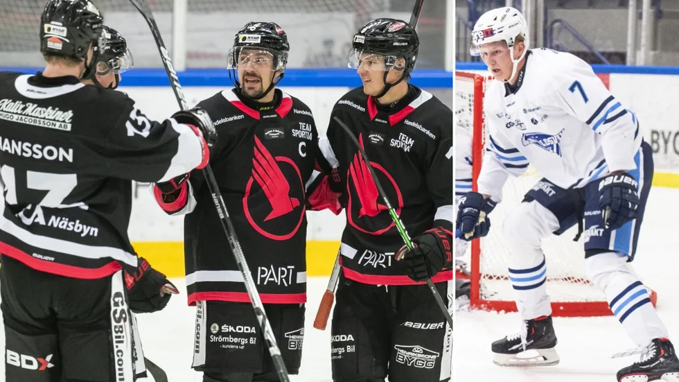 Linus Håkansson (till höger) är Kalix Hockeys senaste nyförvärv inför nästa säsong. Han ansluter ifrån konkurrenten Örnsköldsvik.