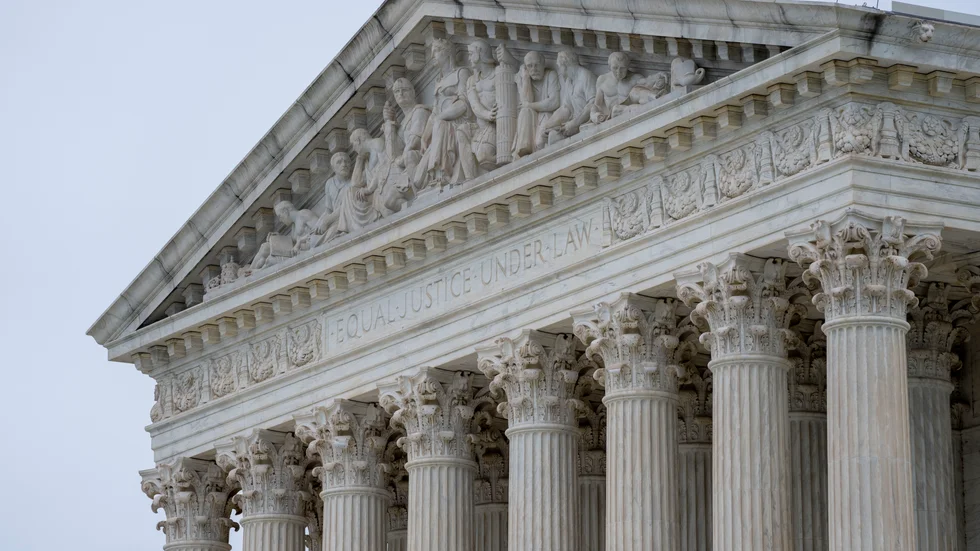 Byggnade där USA:s högsta domstol håller till i Washington. Arkivbild.