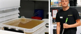 Butik tvingas stänga efter läcka – golvet är täckt av vatten