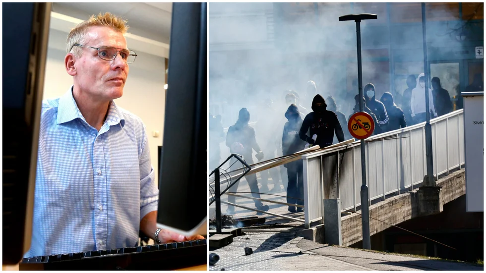 Jan Staaf och polisen vill ha hjälp med att identifiera misstänkta gärningsmän från påskupploppen i Navestad förra året.