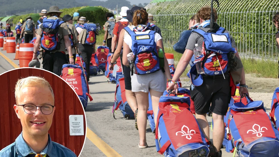 Scoutlägret i Sydkorea blev inte riktigt som alla hade tänkt sig. Martin Eriksson från Katrineholm är en av dem som evakueras. 