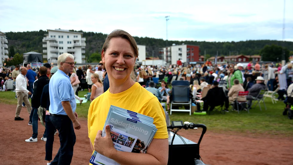 Therése Eklöf, näringslivs- och turistchef, på förra årets Diggiloo som blev lite av en publiksuccé.