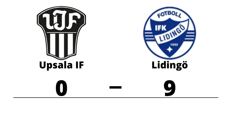 Upsala IF Fotboll förlorade mot IFK Lidingö FK
