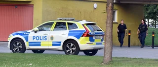 Polisinsats i Lagersberg redan tidigt på lördagskvällen