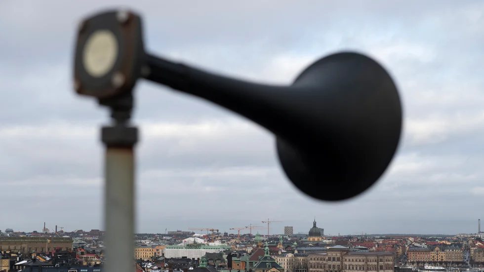 På flera ställen i Stockholm har larmsignalen inte hörts. Arkivbild.