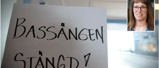 Simhallens stora bassäng stängdes