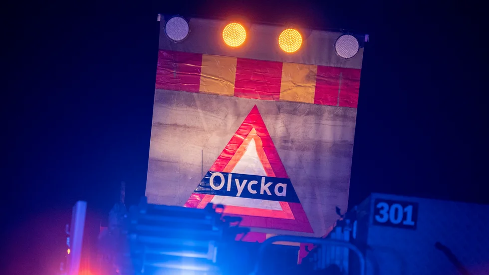 En avliden efter trafikolycka. Arkivbild.
