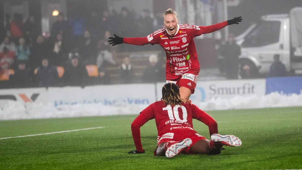 Emma Viklund gjorde sitt tredje mål för säsongen när Piteå vann med 3–0 hemma mot Brommapojkarna.