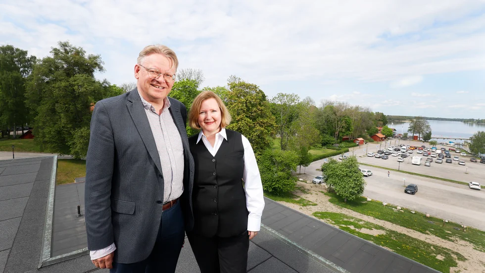 Eric Johansson och Christin Widerberg började skissa på spa-planerna för fem år sedan. Nu när det sista tillståndshindret är klart kan paret realisera det storskaliga projektet. 